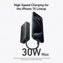 Anker Nano 10000mAh 30W Power Bank with Built-In USB-C Cable.