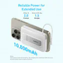 Anker Zolo 30W 10000mAh Power Bank with Built-in USB-C Cable.