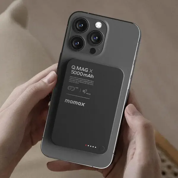 Momax 15W Q.Mag X Gen 2 5000mAh Magnetic Wireless Power Bank.