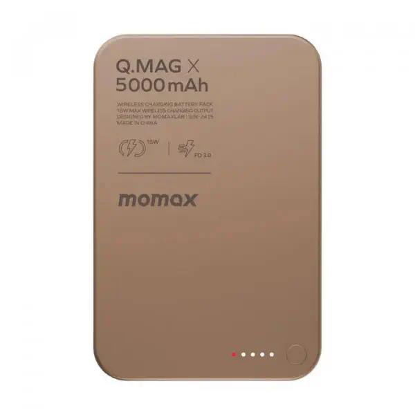 Momax 15W Q.Mag X Gen 2 5000mAh Magnetic Wireless Power Bank.