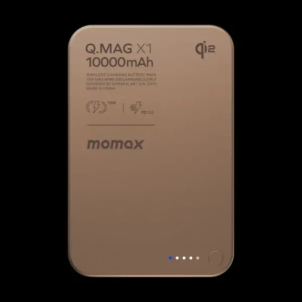 Momax Q.Mag X1 Qi2 Gen 2 Magnetic Wireless Power Bank 10000mAh
