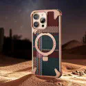 Luxury Aramid Fiber Rotable Kickstand Magsafe Supported Artistic Metal Case