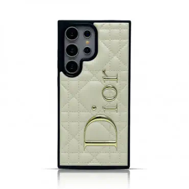 Luxury Dior Print Puffer Case For Samsung Galaxy S25 Ultra S24 Ultra 
