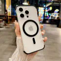 Luxury Frameless Slim Heat Radiation Airbag Bumper Matte Magsafe Supported Case for iPhone