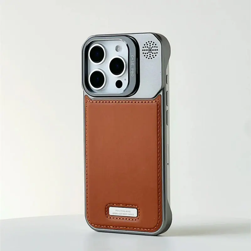 Lens Kickstand Borderless MagSafe Phone Case for iPhone 13To 16 Pro Max