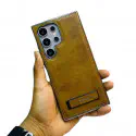 Super Finish PU Leather Kickstand Case For Samsung Galaxy S25 Ultra,S24 Ultra, S23 Ultra,S22 Ultra