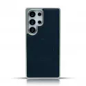 Luxury Business Plating Frame Leather Magnetic Wireless Charger Case For Samsung Galaxy S25 Ultra S24 Ultra