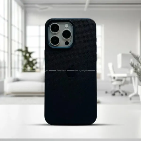 Premium Vegan leather With Camera Metal Bumper Case For iPhone 15 To 16 Pro Max