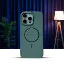 Original Liquid Silicone Plain Fluid Skin Magsafe Supported Case For Iphone