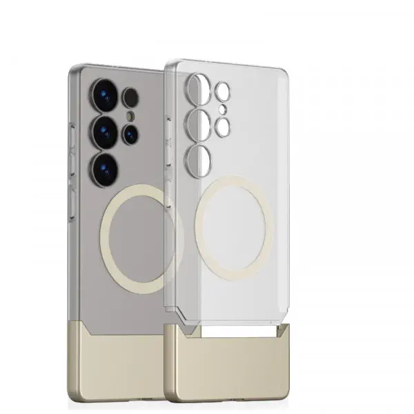 Translucent Hard Matte PC Case For Samsung Galaxy Ultra Series Stitching Case Support Wireless Charging