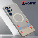 Translucent Hard Matte PC Case For Samsung Galaxy Ultra Series Stitching Case Support Wireless Charging
