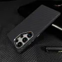 Metal Camera Frame Carbon Fiber Pattern Magnetic Case for Samsung Galaxy Ultra Series 