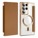 Luxury Business Leather Textured for Samsung Ultra Case Flip Wallet Design Protective Case Magnetic Charging