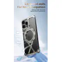 Aluminum Alloy Frameless Case With Rotatable Holder Magnetic Metal Case For iPhone 