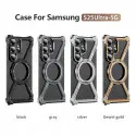 Aluminum Alloy Frameless Case With Rotatable Holder Magnetic Metal Case For Samsung