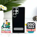 Luxury Leather Electroplating Kickstand Case For Samsung Galaxy Ultra Series