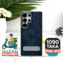 Luxury Leather Electroplating Kickstand Case For Samsung Galaxy Ultra Series