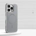 Luxury Business Plating Frame Leather Magnetic Wireless Charger Case for iPhone