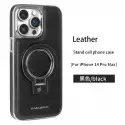 Premium PU Leather Case With Metal Ring Folding Stand Magnetic Cover For iPhone (R.MBMAX)