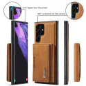 Suitable PU Leather Magnetic Card Holder Wallet Phone Case For Samsung Galaxy S24 Ultra, S23 Ultra 