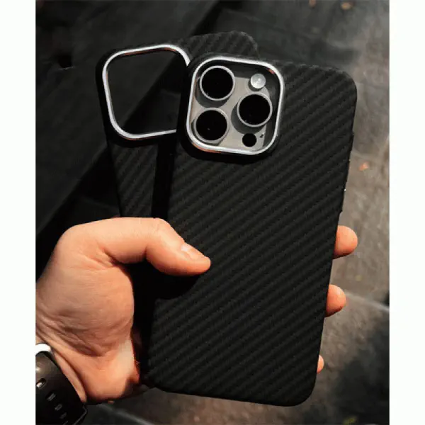 LUXO Life Carbon Fiber Texture Matte Bumper Case For iPhone 