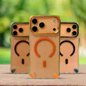 Premium TPU Drop-Tested Metal Frame Camera Stand Magnetic MagSafe Case for iPhone