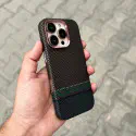 Fashionable Sunset Moonrise Carbon Fiber Texture Matte Bumper iPhone Case