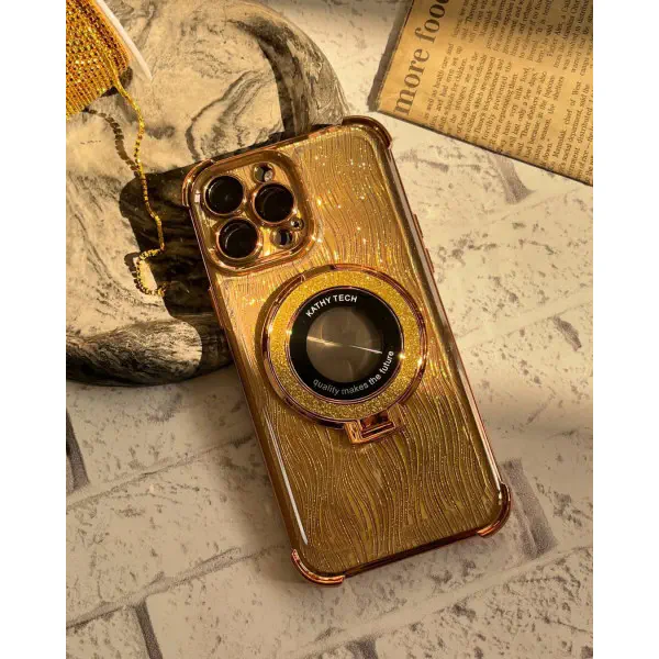 Luxury Glitter Phone Case with Ring Stand Case For iPhone