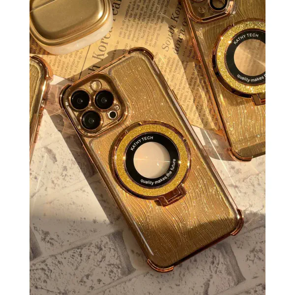 Luxury Glitter Phone Case with Ring Stand Case For iPhone