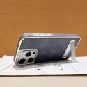 Luxury Plating PU Leather Fold Bracket Holder Phone Case For iPhone Electroplating Kickstand Shockproof Cover