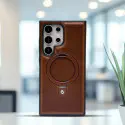 Premium Look Magnetic PU Leather Ring Stand Case  For Samsung Galaxy