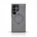 Premium Look Magnetic PU Leather Ring Stand Case  For Samsung Galaxy