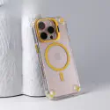 Transparent Acrylic Airbag Anti-knock Flip Camera Stand Holder Magsafe Case For iPhone