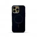 Metal Camera Frame Strong Magnetic PU Leather Case For iPhone 