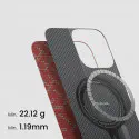 Pitaka Gold Red Classic Monogram Tactile Woven Case for iPhone 16 Pro & 16 Pro Max
