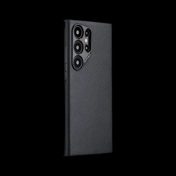 Pitaka MagEZ Case 4 Case-Less Thin Case for Galaxy S24 Ultra -Black (Twill)