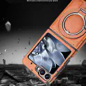 Luxury Leather Magnetic Case for Samsung Z Flip 6/5/4/3 – Shockproof & Wireless Charging Compatible