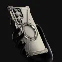 Metal Z Shape Frameless Design Bumper 360° Rotation Kickstand Aluminum Case For Samsung Galaxy 
