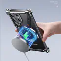 Metal Z Shape Frameless Design Bumper 360° Rotation Kickstand Aluminum Case For Samsung Galaxy 