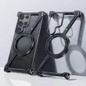 Metal Z Shape Frameless Design Bumper 360° Rotation Kickstand Aluminum Case For Samsung Galaxy 