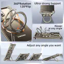Metal Z Shape Frameless Design Bumper 360° Rotation Kickstand Aluminum Case For Samsung Galaxy 