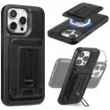 Wallet Card Slot Magnetic Leather Case For iPhone Holder Hollow Logo Back Cover