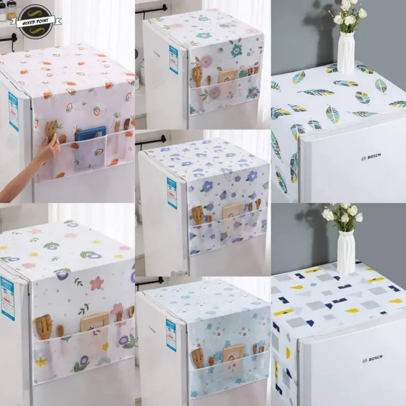 Dustproof Fridge Cover with Storage Bag