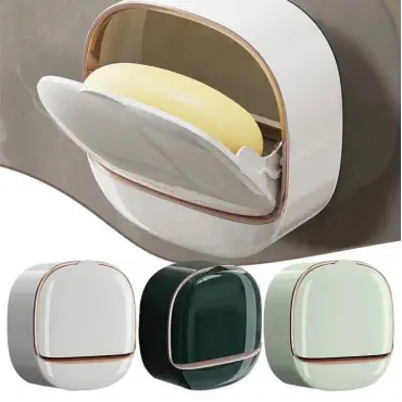 Wall-mounted soap holder