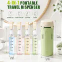 4-in-1 Portable Travel Dispenser Bottle Set