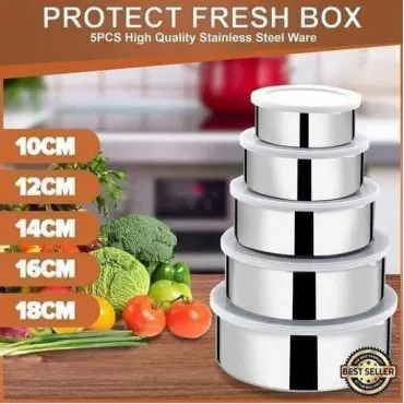 5 pieces Steel Bowl ...