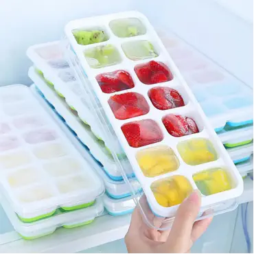 Silicone Ice Cube Trays with Lid