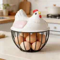 Chicken Design Egg Storage Basket