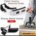 50KG Portable Digital Luggage Scale with Hook & LCD Display