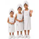 Kids Soft Bath Towel Dress Set with Head Towel & Slippers